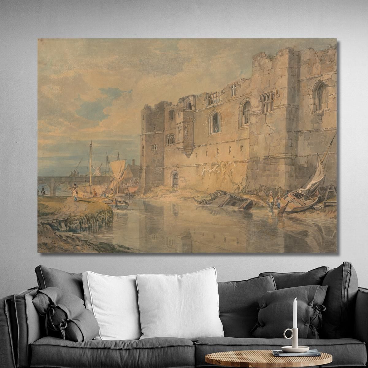 Newark Upon Trent Joseph Mallord William Turner jwt86 canvas print 