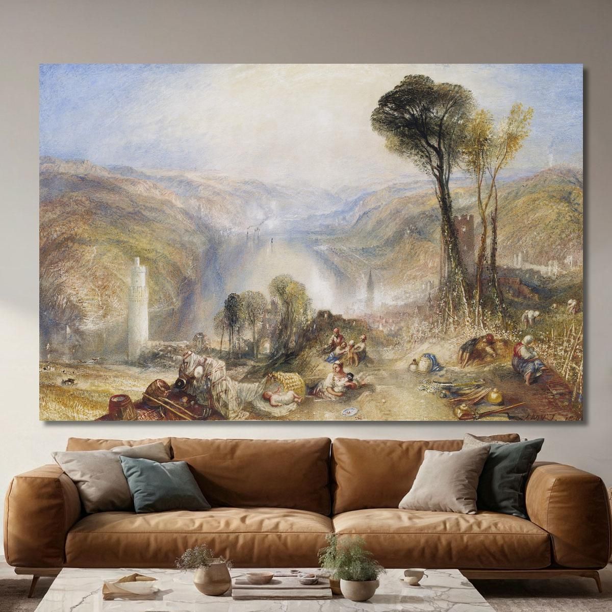 Oberwesel Joseph Mallord William Turner jwt88 canvas print 