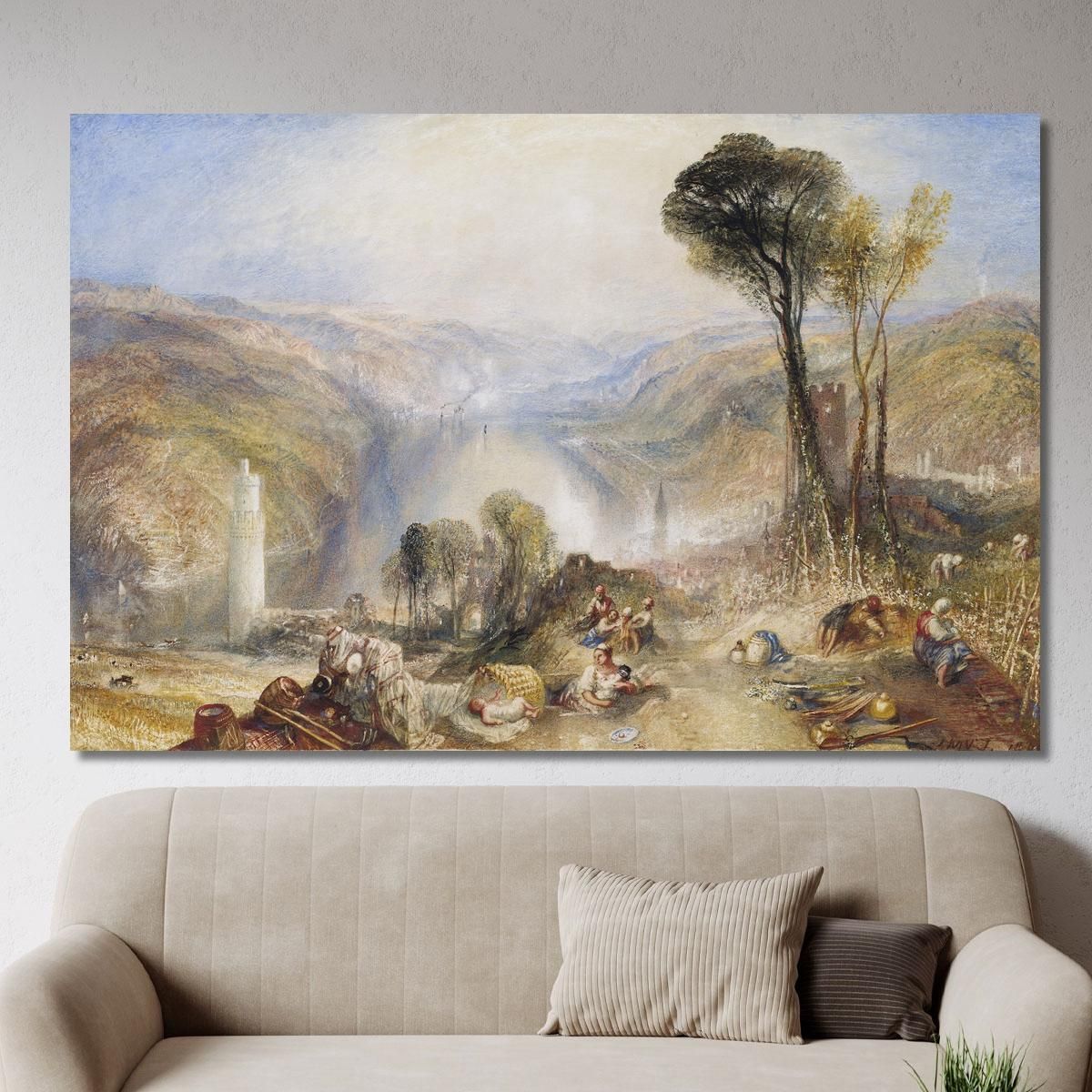 Oberwesel Joseph Mallord William Turner jwt88 canvas print 