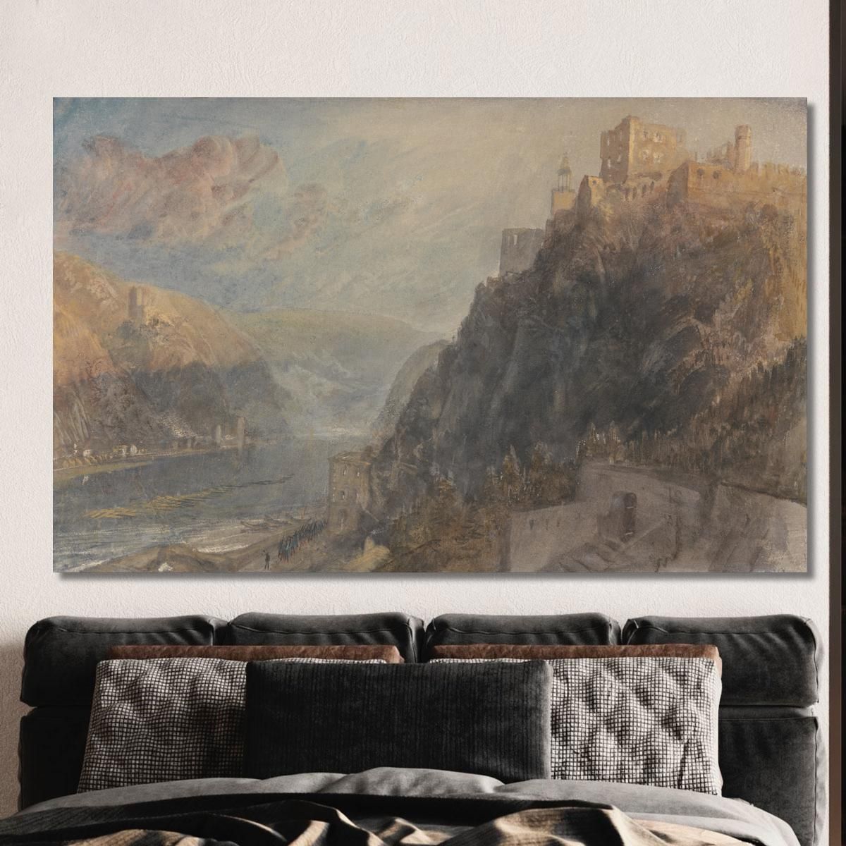 Rheinfels Looking To Katz And Gourhausen Joseph Mallord William Turner jwt94 canvas print 