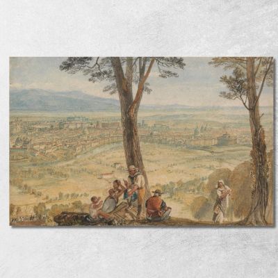 Rome From Monte Mario Joseph Mallord William Turner jwt96 canvas print 