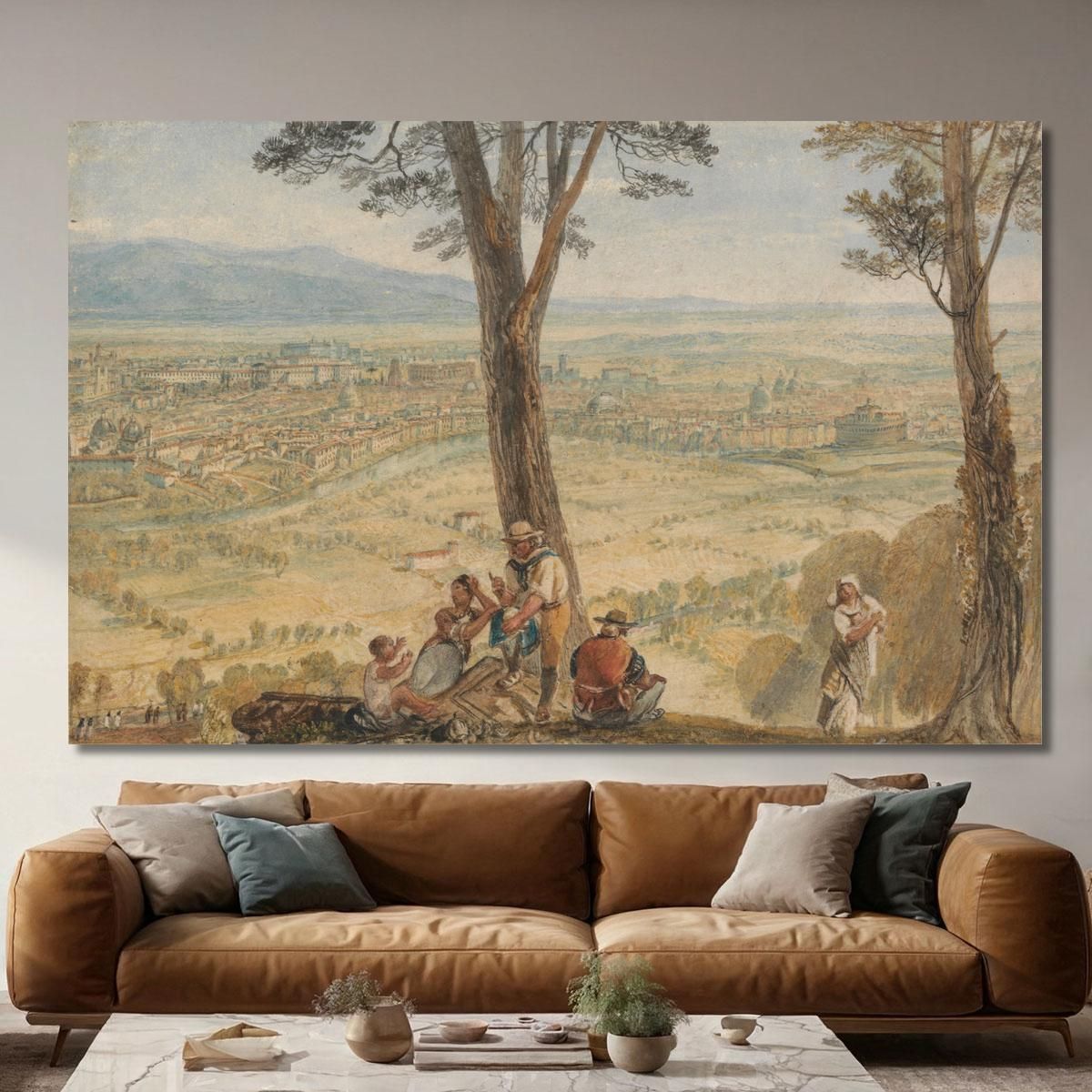 Rome From Monte Mario Joseph Mallord William Turner jwt96 canvas print 
