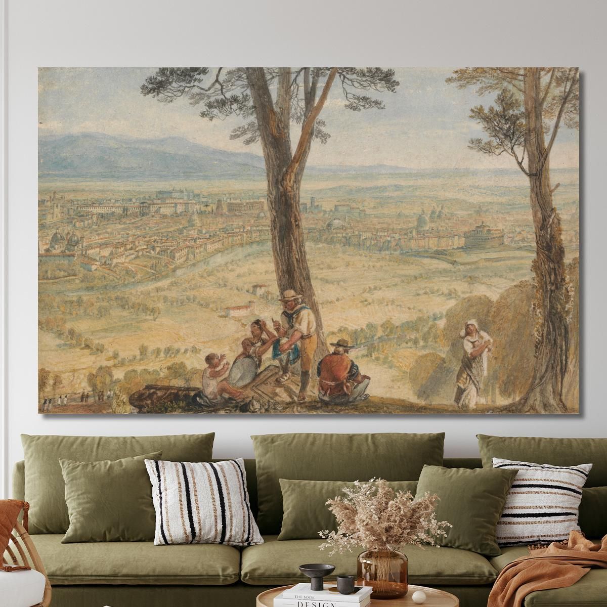 Rome From Monte Mario Joseph Mallord William Turner jwt96 canvas print 