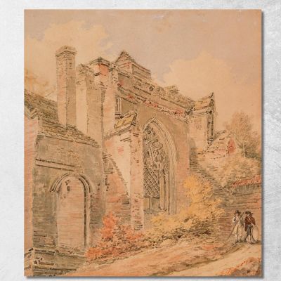 Saint Albans Abbey Hertfordshire Joseph Mallord William Turner jwt98 canvas print 