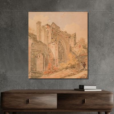 Saint Albans Abbey Hertfordshire Joseph Mallord William Turner jwt98 canvas print 