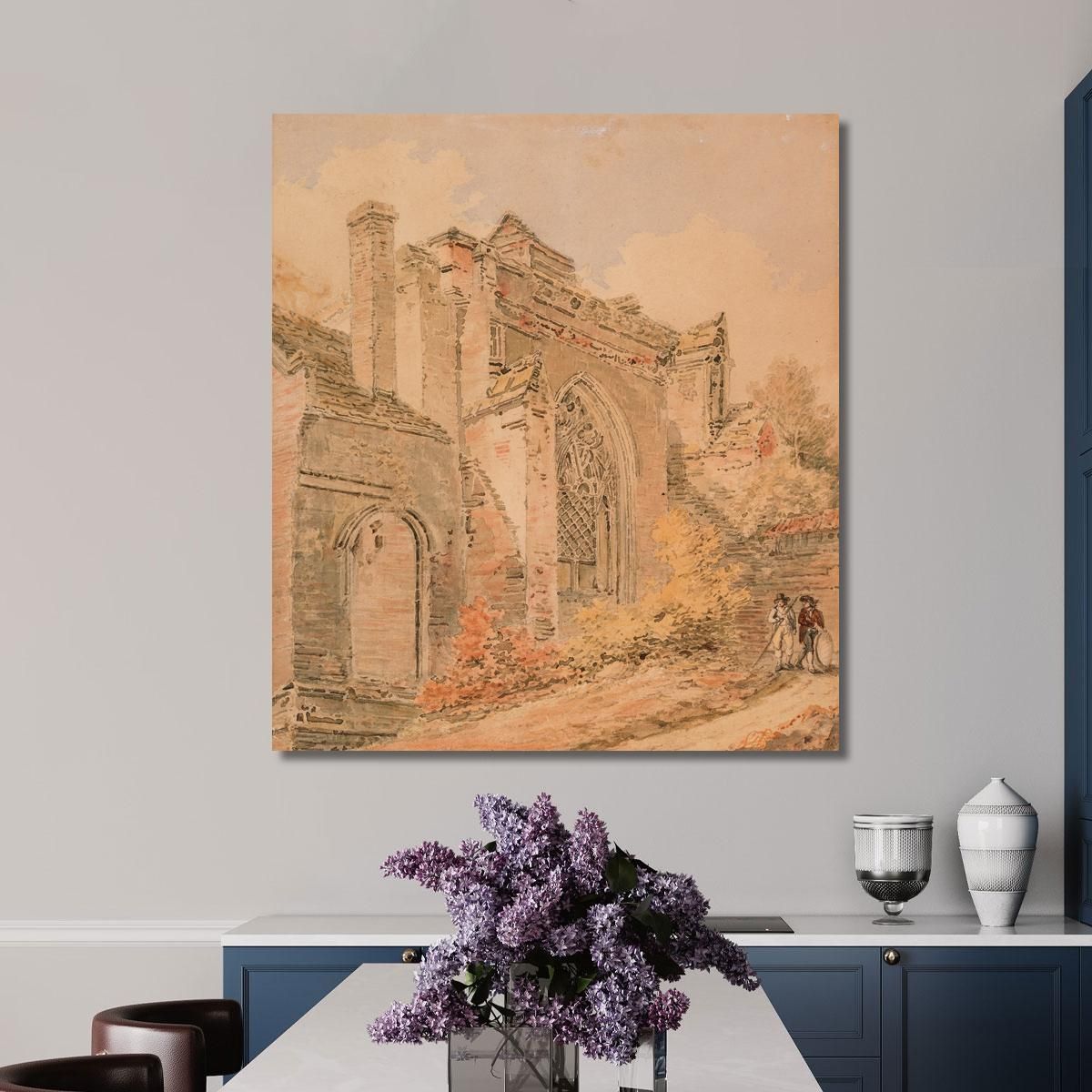 Saint Albans Abbey Hertfordshire Joseph Mallord William Turner jwt98 canvas print 