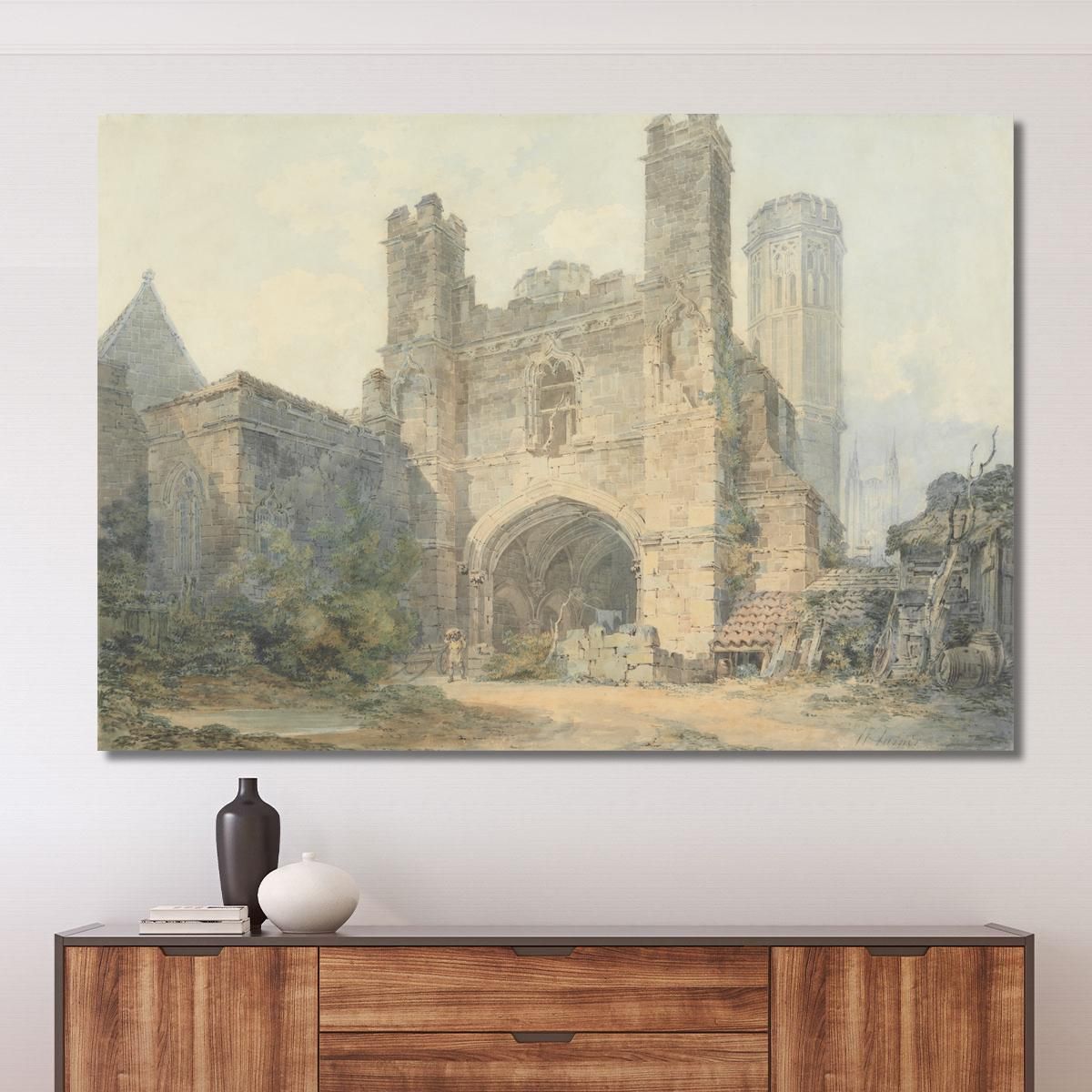 Saint Augustine'S Gate Canterbury Joseph Mallord William Turner jwt99 canvas print 