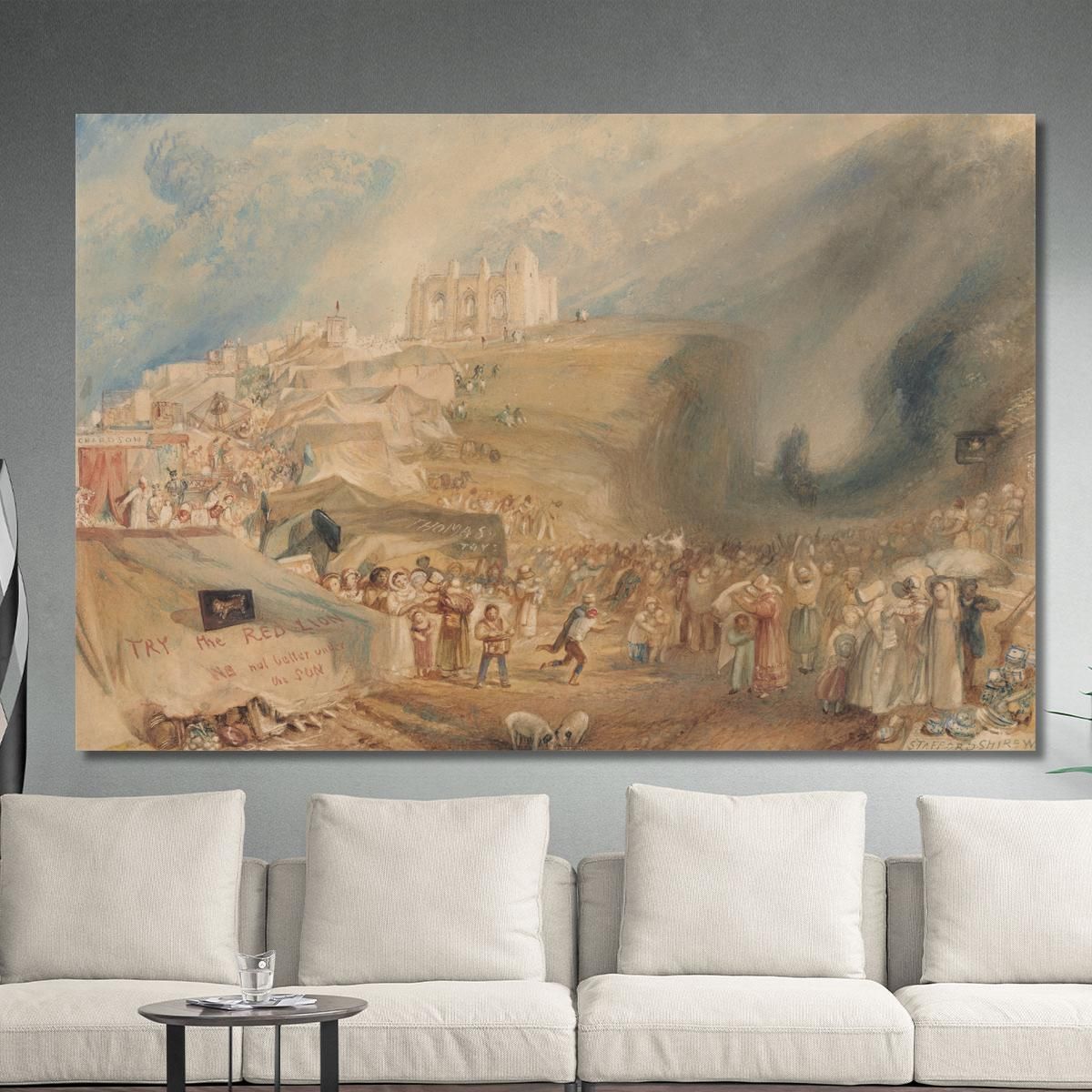 Saint Catherine'S Hill Guildford Surrey Joseph Mallord William Turner jwt100 canvas print 