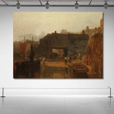 Saltash With The Water Ferry Cornwall Joseph Mallord William Turner jwt101 canvas print 