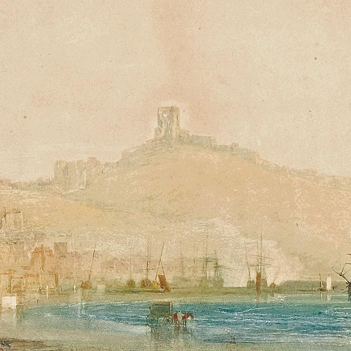 Scarborough Town And Castle Morning Boys Catching Crabs Joseph Mallord William Turner jwt103 canvas print