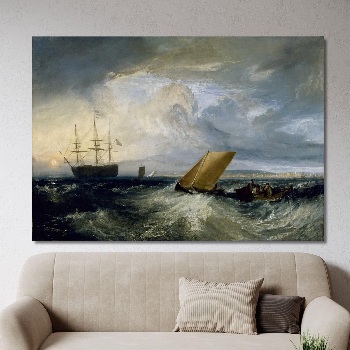 Sheerness As Seen From The Nore Joseph Mallord William Turner jwt107 canvas print 
