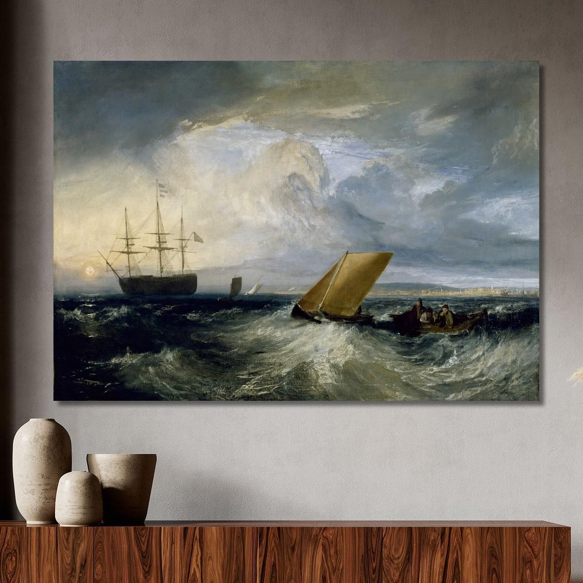 Sheerness As Seen From The Nore Joseph Mallord William Turner jwt107 canvas print 