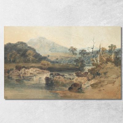 Snowdon From Beddgelert Joseph Mallord William Turner jwt111 canvas print 