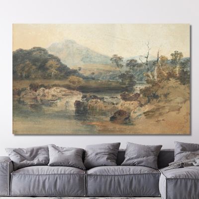 Snowdon From Beddgelert Joseph Mallord William Turner jwt111 canvas print 