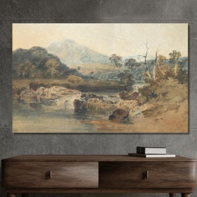 Snowdon From Beddgelert Joseph Mallord William Turner jwt111 canvas print 