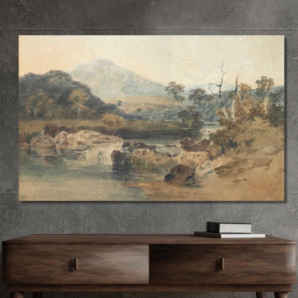 Snowdon From Beddgelert Joseph Mallord William Turner jwt111 canvas print 