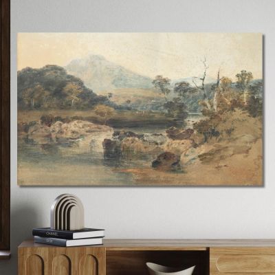 Snowdon From Beddgelert Joseph Mallord William Turner jwt111 canvas print 