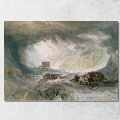 Snowstorm Mont Cenis Joseph Mallord William Turner jwt112 canvas print 