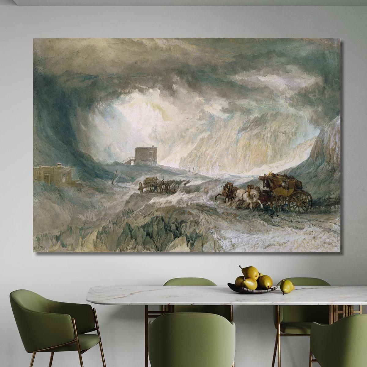 Snowstorm Mont Cenis Joseph Mallord William Turner jwt112 canvas print 