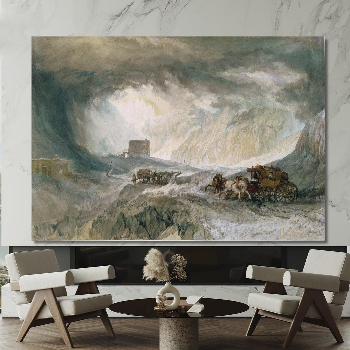 Snowstorm Mont Cenis Joseph Mallord William Turner jwt112 canvas print 