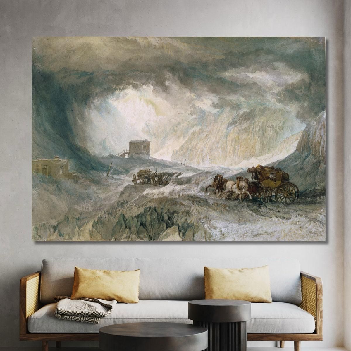 Snowstorm Mont Cenis Joseph Mallord William Turner jwt112 canvas print 