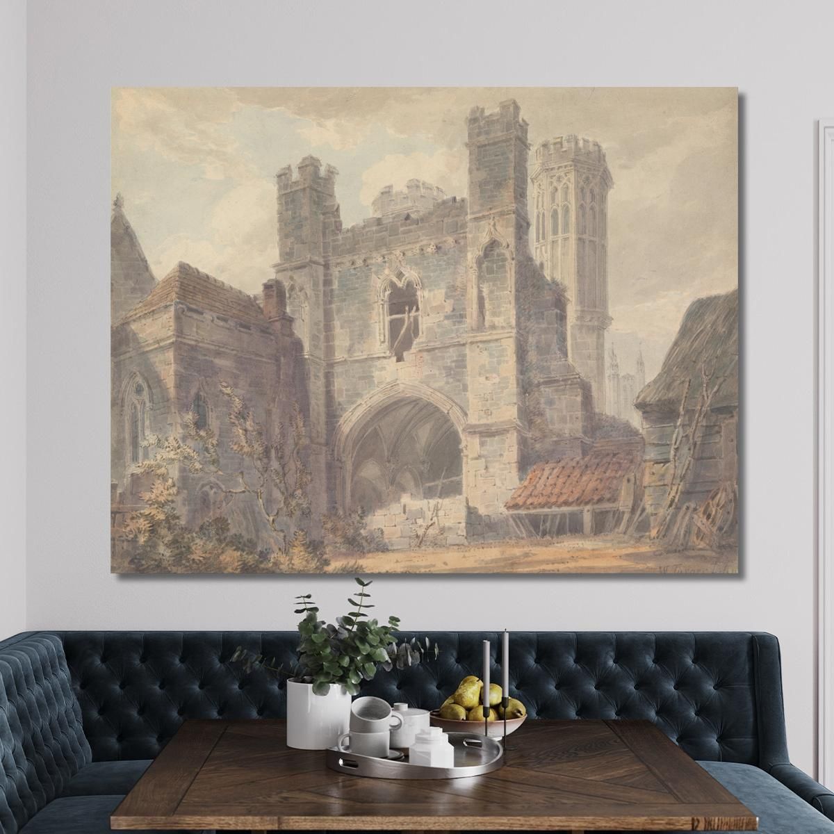 St. Augustine'S Gate Canterbury Joseph Mallord William Turner jwt113 canvas print 