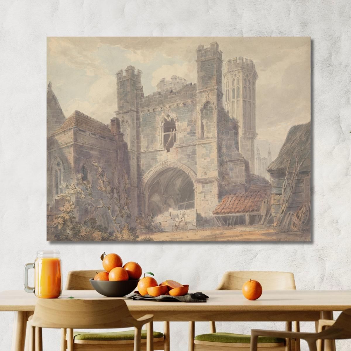 St. Augustine'S Gate Canterbury Joseph Mallord William Turner jwt113 canvas print 