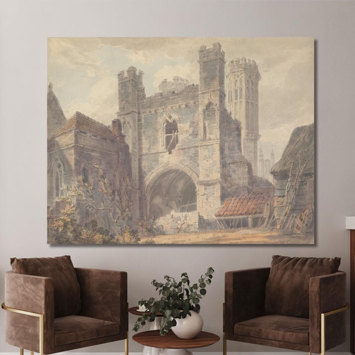 St. Augustine'S Gate Canterbury Joseph Mallord William Turner jwt113 canvas print 