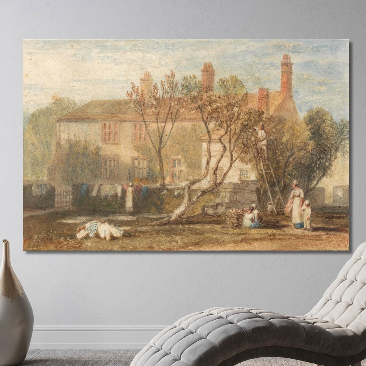 Steeton Manor House Near Farnley Joseph Mallord William Turner jwt116 canvas print 
