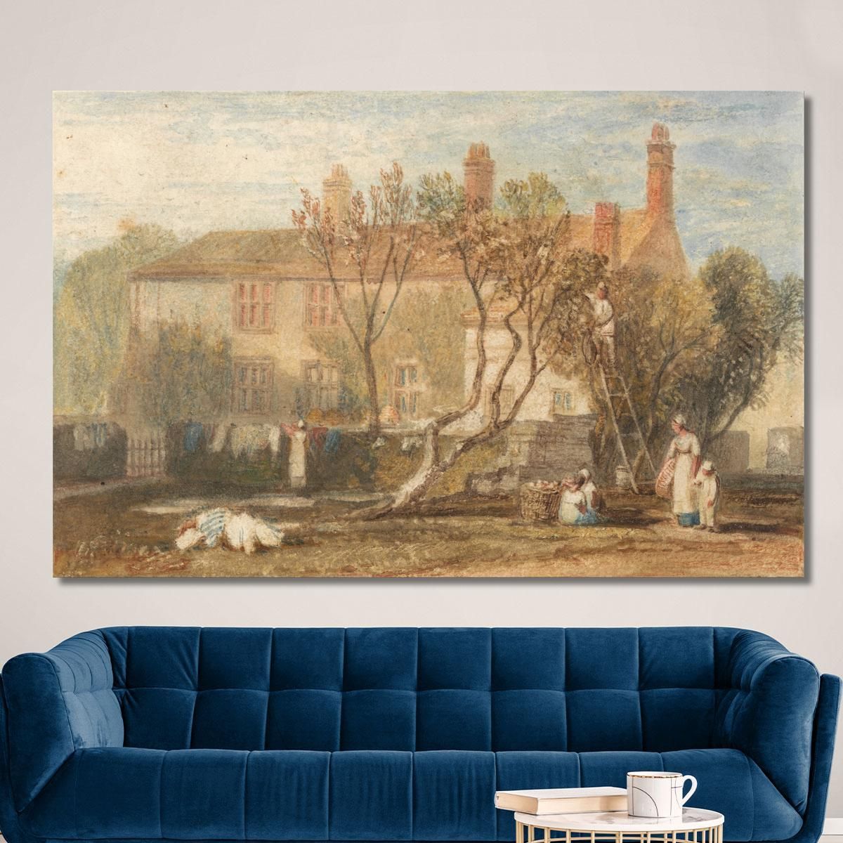Steeton Manor House Near Farnley Joseph Mallord William Turner jwt116 canvas print 