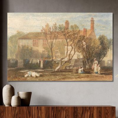 Steeton Manor House Near Farnley Joseph Mallord William Turner jwt116 canvas print 