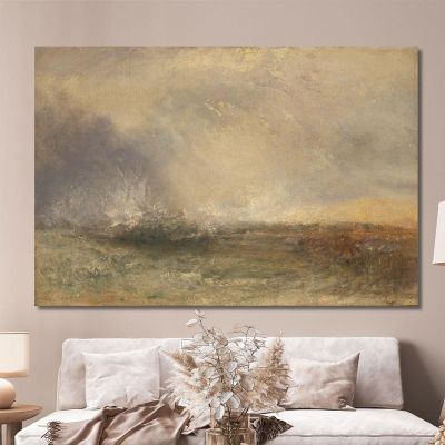 Stormy Sea Breaking On A Shore Joseph Mallord William Turner jwt117 canvas print 
