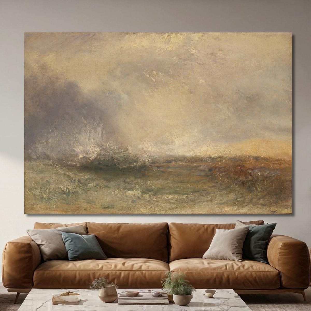Stormy Sea Breaking On A Shore Joseph Mallord William Turner jwt117 canvas print 