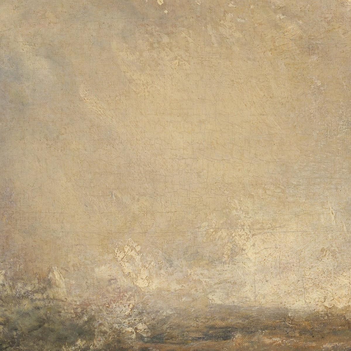 Stormy Sea Breaking On A Shore Joseph Mallord William Turner jwt117 canvas print