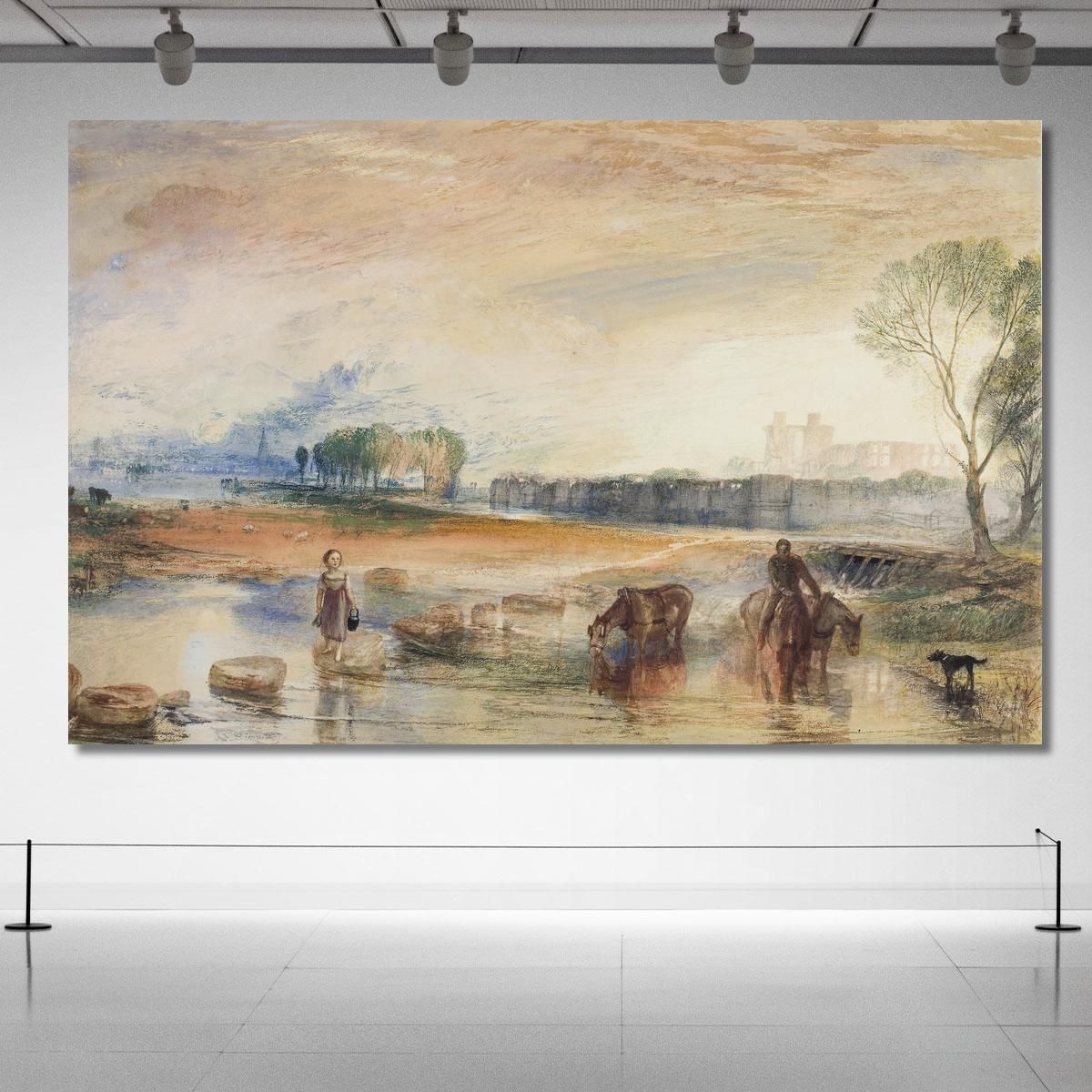 Sunset And Moonrise Joseph Mallord William Turner jwt118 canvas print 