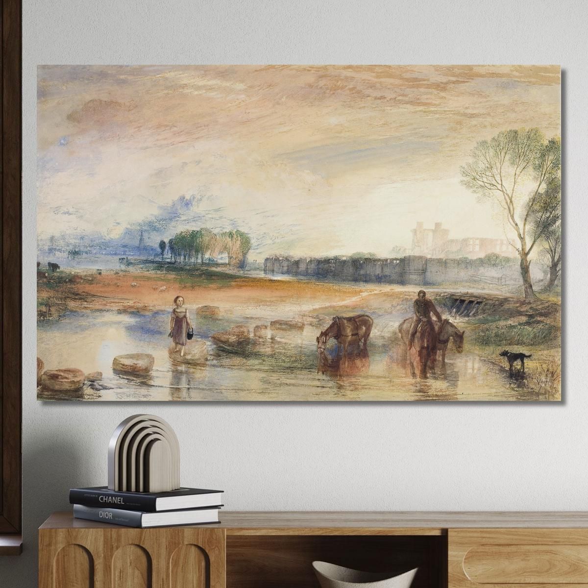 Sunset And Moonrise Joseph Mallord William Turner jwt118 canvas print 