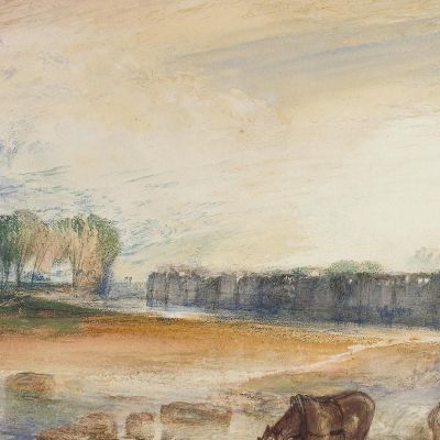 Sunset And Moonrise Joseph Mallord William Turner jwt118 canvas print