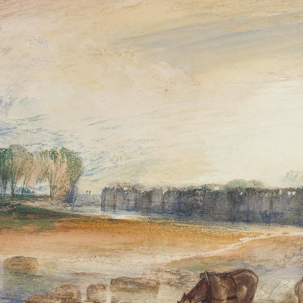 Sunset And Moonrise Joseph Mallord William Turner jwt118 canvas print