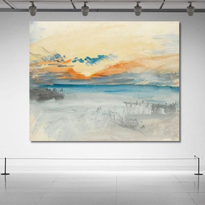 Sunset Over Water Joseph Mallord William Turner jwt119 canvas print 