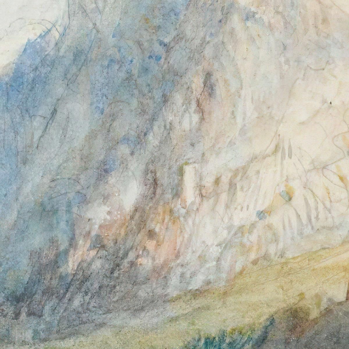 The Domleschg Valley Looking North To The Gorge At Rothenbrünnen Joseph Mallord William Turner jwt126 canvas print