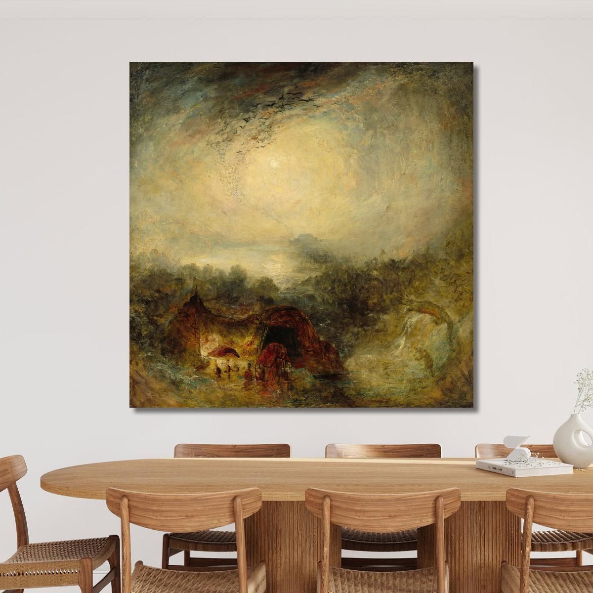 The Evening Of The Deluge Joseph Mallord William Turner jwt127 canvas print 