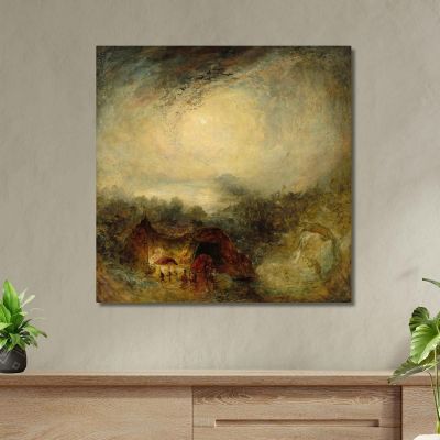 The Evening Of The Deluge Joseph Mallord William Turner jwt127 canvas print 