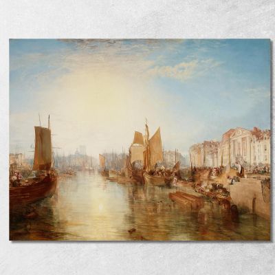 The Harbor Of Dieppe Joseph Mallord William Turner jwt132 canvas print 