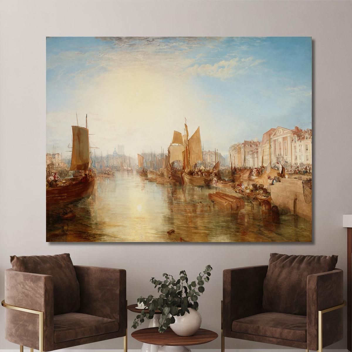 The Harbor Of Dieppe Joseph Mallord William Turner jwt132 canvas print 