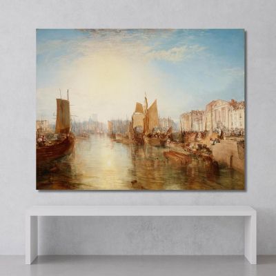 The Harbor Of Dieppe Joseph Mallord William Turner jwt132 canvas print 