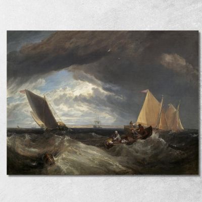 The Junction Of The Thames And The Medway Joseph Mallord William Turner jwt133 canvas print 