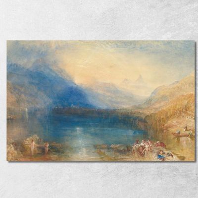 The Lake Of Zug Joseph Mallord William Turner jwt134 canvas print 