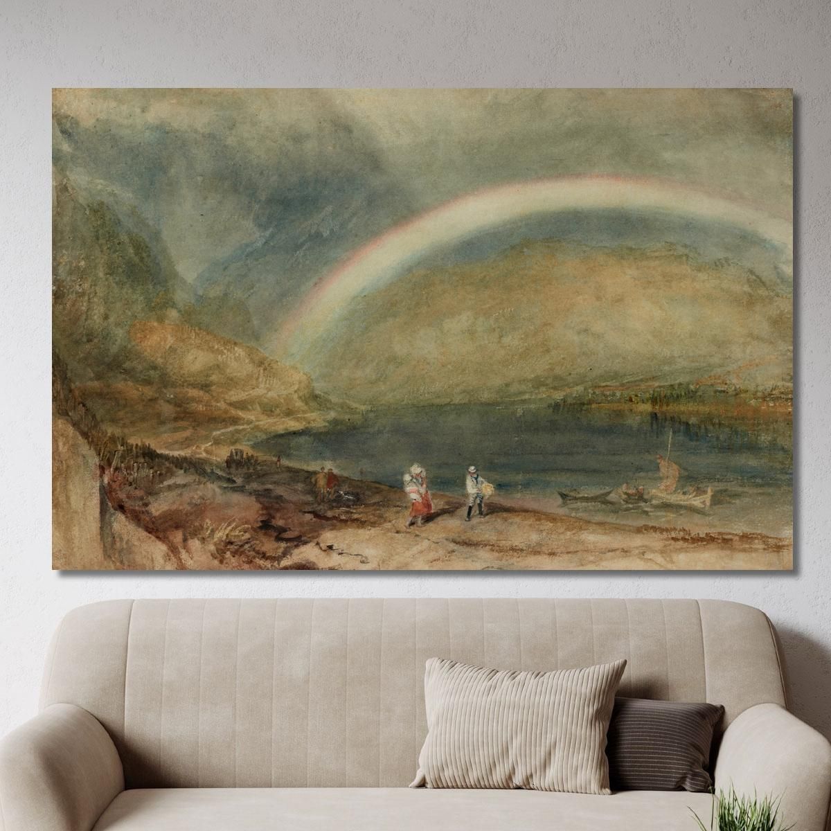 The Rainbow Osterspai And Filsen Joseph Mallord William Turner jwt136 canvas print 