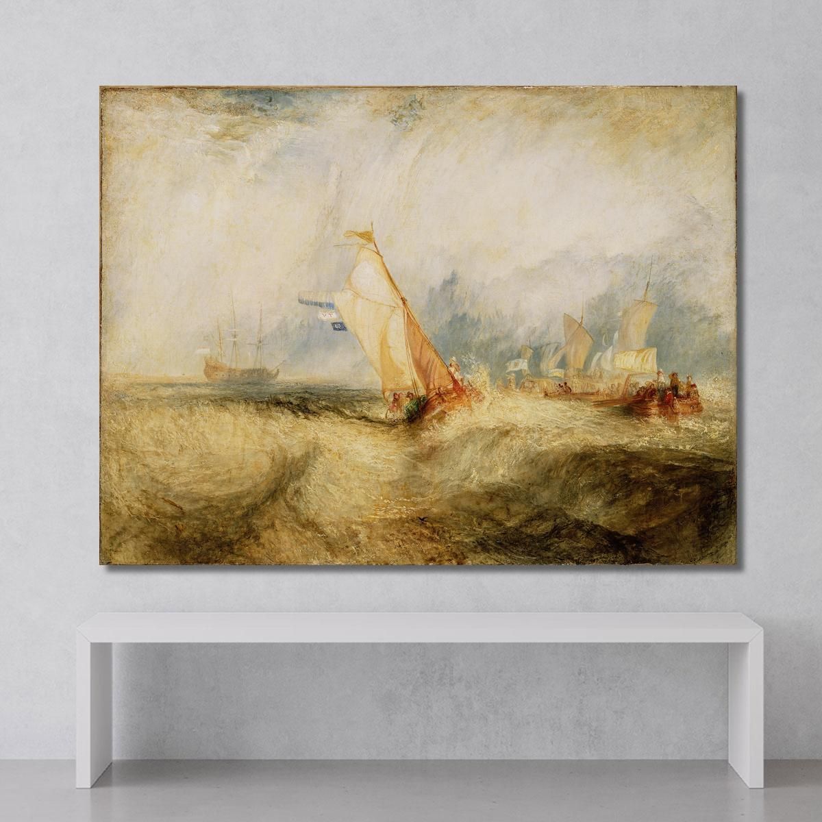 Van Tromp Going About To Please His Masters Joseph Mallord William Turner jwt143 canvas print 