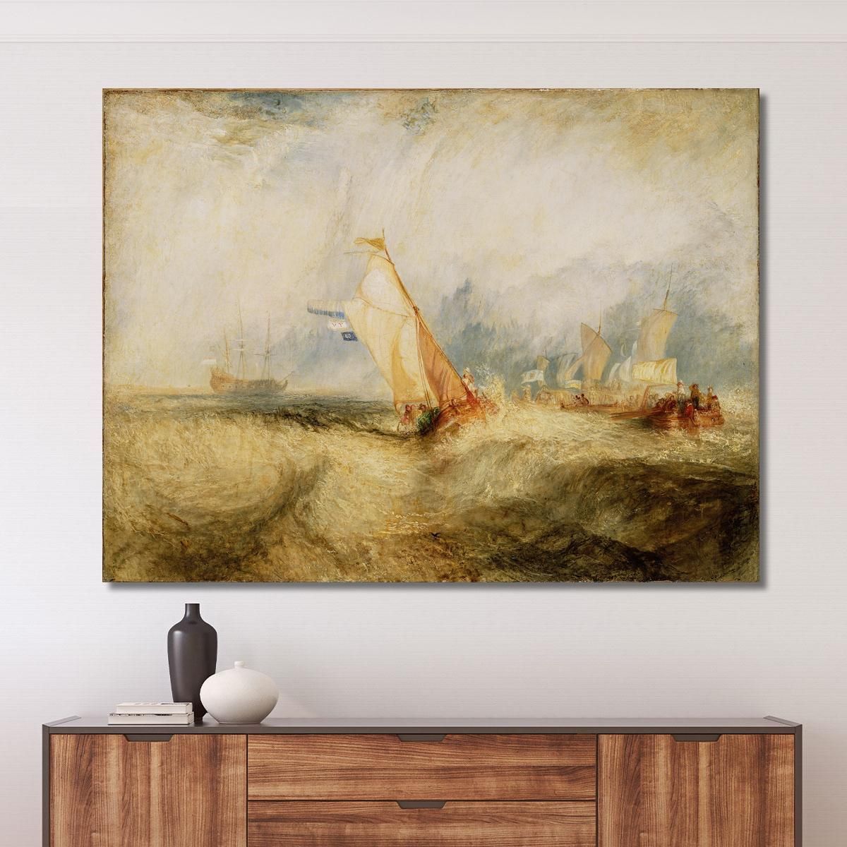 Van Tromp Going About To Please His Masters Joseph Mallord William Turner jwt143 canvas print 